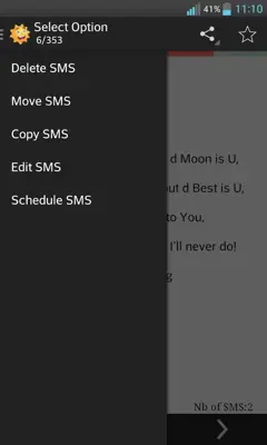 Pi SMS Collection android App screenshot 2